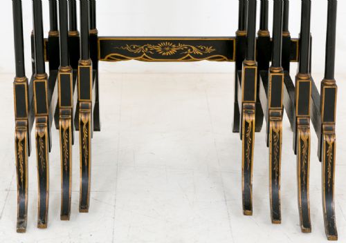 fig 2. Late Victorian Chinoiserie Nest of 4 tables