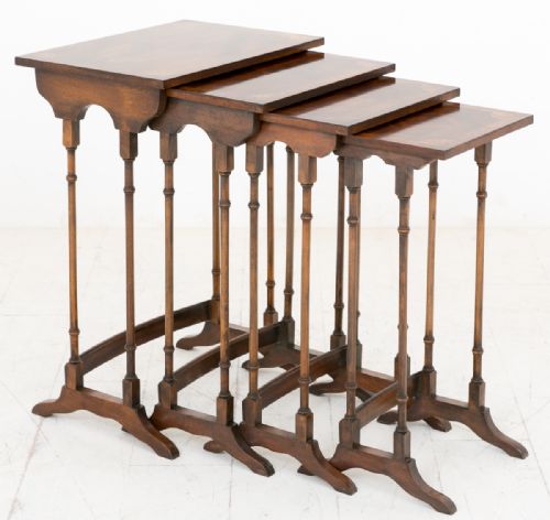 Mahogany Nest of 4 Tables