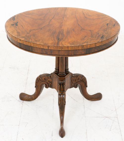 Rosewood Circular Tripod Table