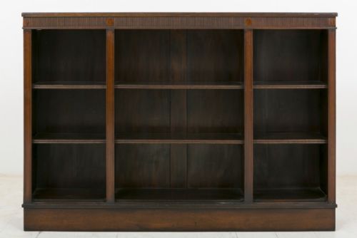 Late Victorian Mahogany Open Bookcase
