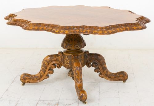 SUPERB QUALITY WALNUT CENTRE TABLE - ADDITIONAL PHOTO 1