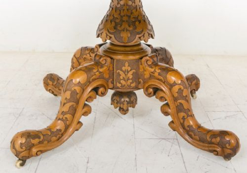 SUPERB QUALITY WALNUT CENTRE TABLE - ADDITIONAL PHOTO 3