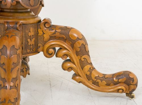 SUPERB QUALITY WALNUT CENTRE TABLE - ADDITIONAL PHOTO 8