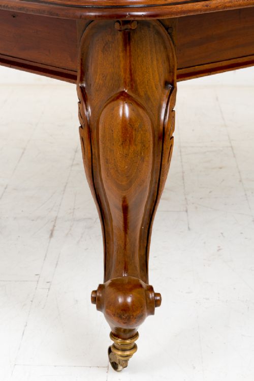 fig 1. Victorian Mahogany Cabriole Leg Extending Dining Table