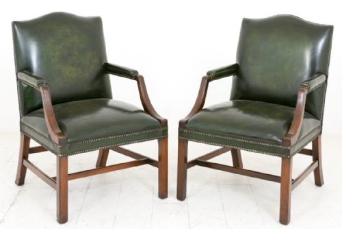 Pair of Mahogany Gainsborough Chairs