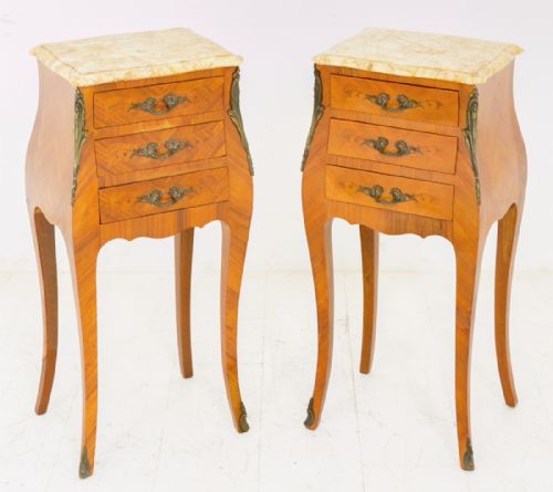 Pair of French Bedside Cabinets