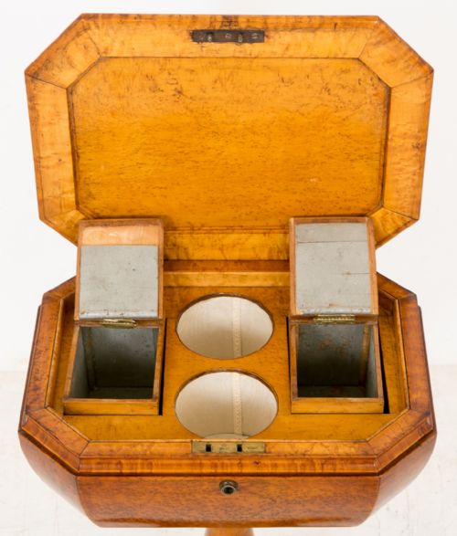BURR YEW TEAPOY - ADDITIONAL PHOTO 5