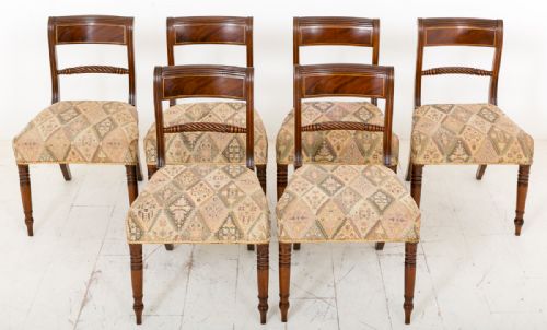 Fine Set of 6 Mahogany Regency Chairs