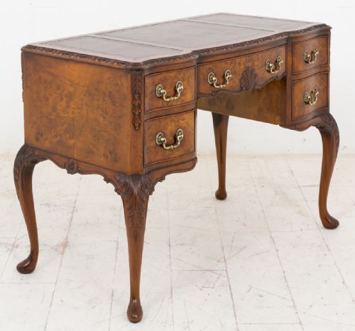 Walnut Queen Anne Style Writing Desk