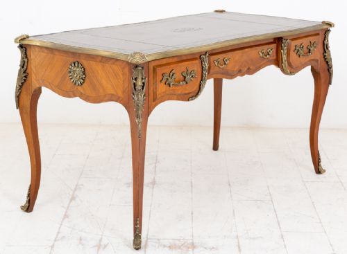 French Walnut Bureau Plat