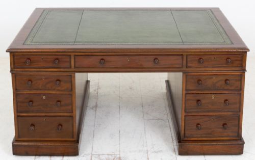 William IV Mahogany Partners Desk