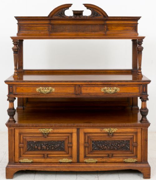 A Stunning Victorian Walnut Buffet