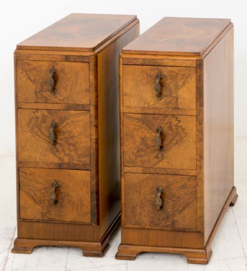 Pair of Art Deco Bedside Cabinets