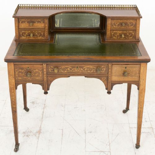 Victorian Inlaid Rosewood Ladies Writing Table