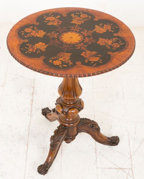 Victorian Marquetry Occasional Table