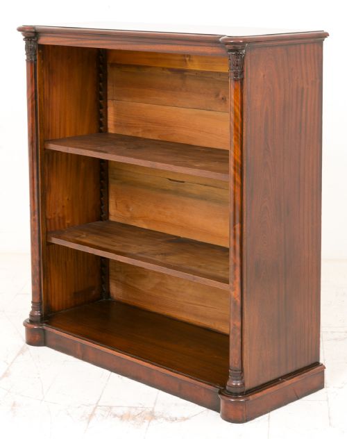 Victorian Mahogany Open Bookcase
