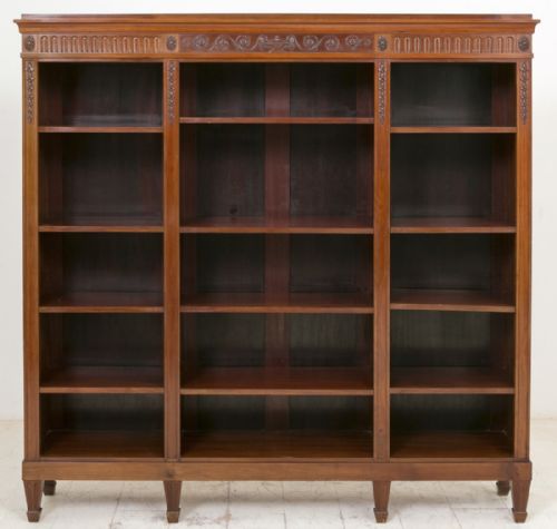 Superb Quality Mahogany Open Bookcase
