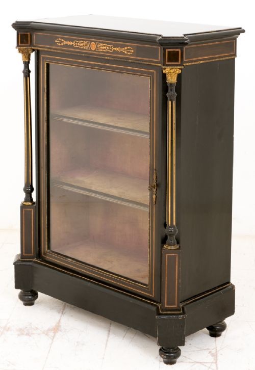 French Ebonised Pier Cabinet