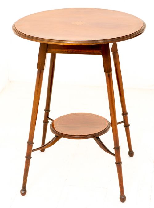 Mahogany Inlaid Occasional Table