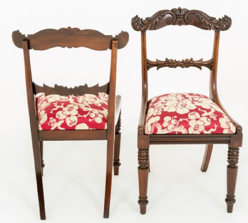 STUNNING PAIR OF REGENCY ROSEWOOD CHAIRS - ADDITIONAL PHOTO 5
