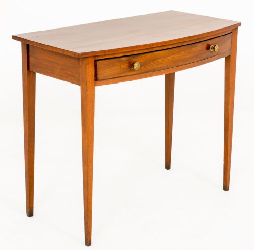 Regency Mahogany Bow Fronted Side Table