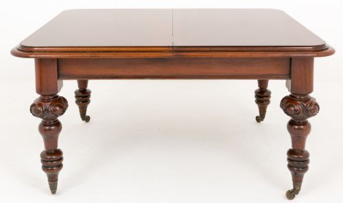 fig 1. Victorian Mahogany 3 leaf Extending Dining Table