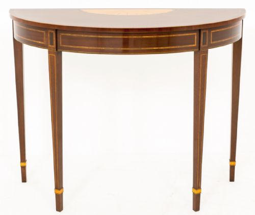Mahogany Sheraton Revival Console Table