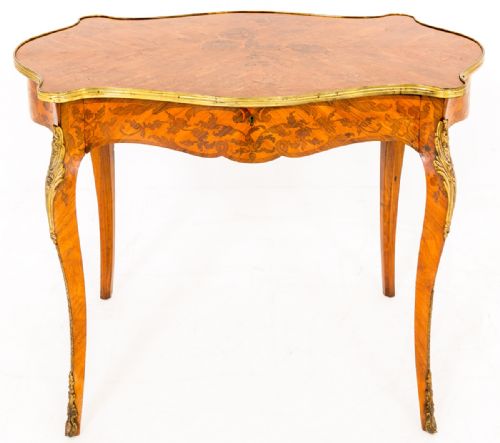 Very Pretty French Inlaid Side Table