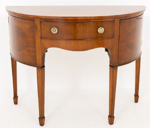 Mahogany Georgian Style Demi Lune Sideboard