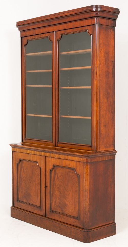 Mahogany 2 Door Library Bookcase