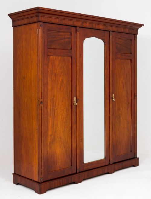 Victorian Mahogany 3 Door Wardrobe