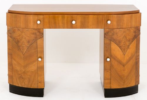 Walnut Art Deco Desk