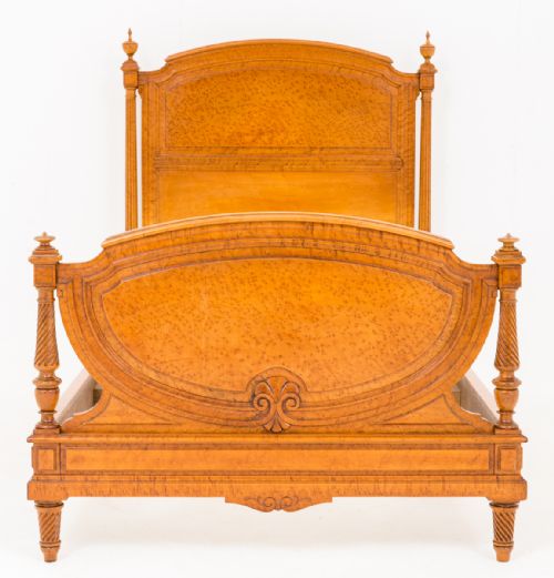 Stunning French Birds Eye Maple Bed