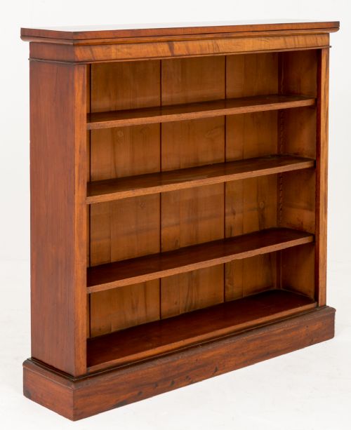 Victorian Mahogany Open Bookcase