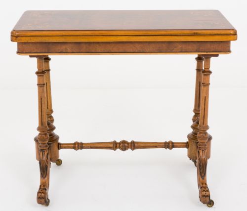 Victorian Walnut Card Table