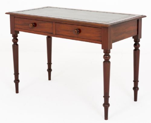 Victorian Mahogany 2 Drawer Writing Table.