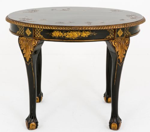 Chippendale Style Chinoiserie Occasional Table.