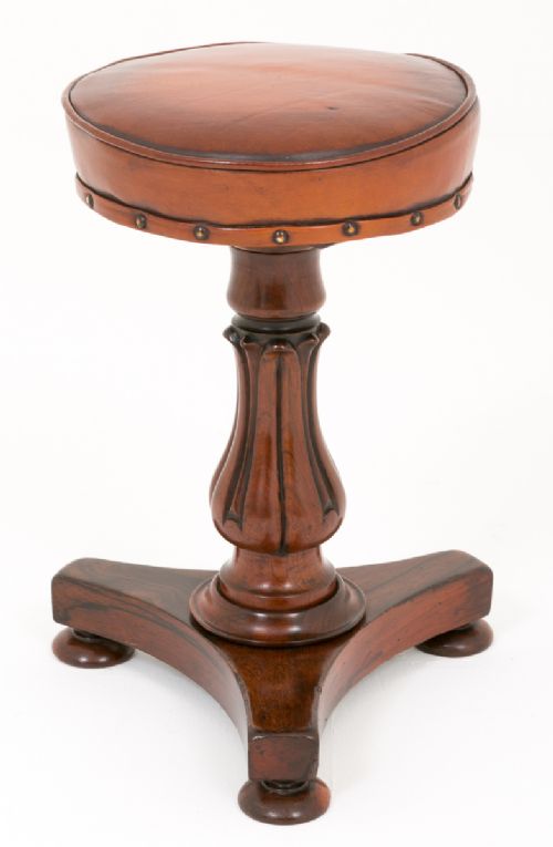William IV Rosewood Piano Stool