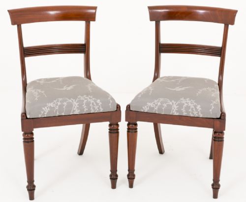 Pair of Mahogany Regency Side Chairs