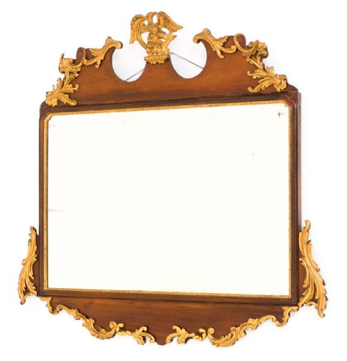 Stunning Mahogany and Gilt Georgian Style Mirror