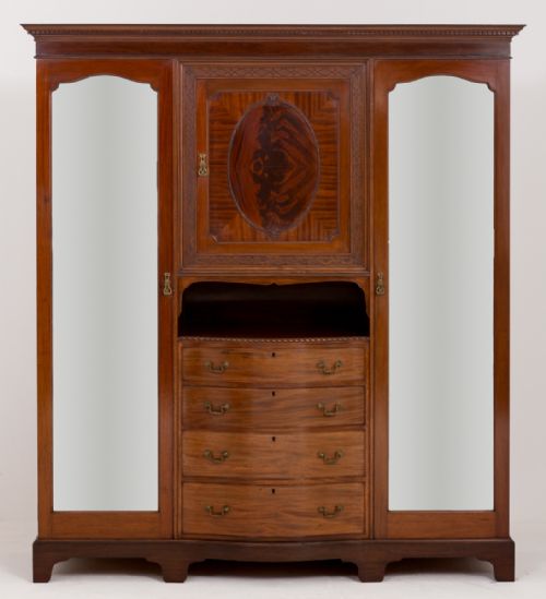 Superb Quality Mahogany Victorian Compactum Wardrobe