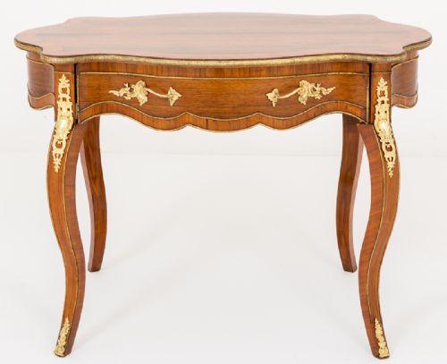 Superb French Walnut and Kingwood Centre Table