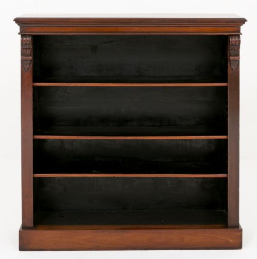 Victorian Mahogany Open Bookcase