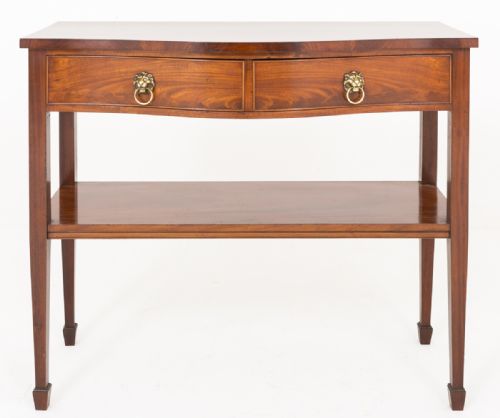 Mahogany 2 Drawer Console Table