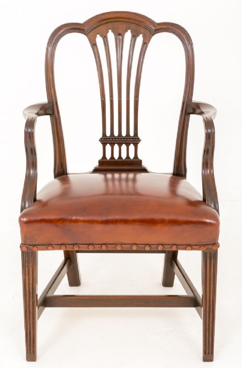 fig 1. Superb Set of 12 Hepplewhite style Dining Chairs