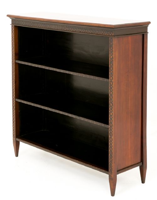 Victorian Mahogany Open Bookcase