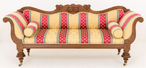 Stunning Regency Mahogany Double Ended Settee