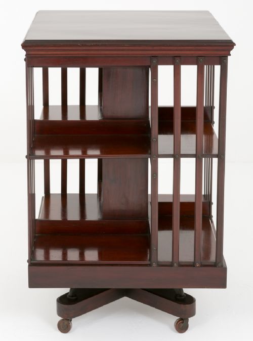 Victorian Mahogany Revolving Bookcase