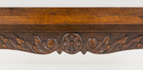 fig 1. Interesting French Carved Oak Dining Table