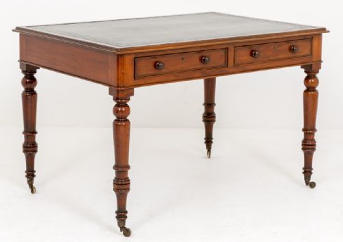 Mid Victorian 4 Drawer Writing Table